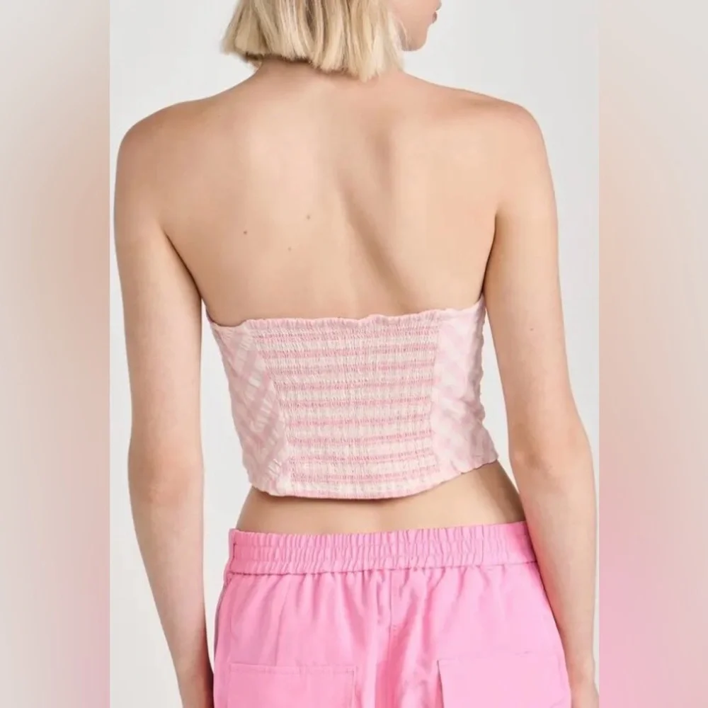 NWT Free People Leilani Gingham Tube Top